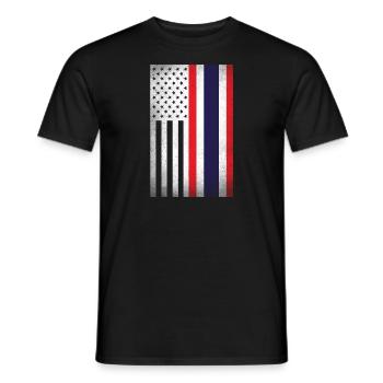 Thailand Design für stolze Thai-Amerikaner - Männer T-Shirt - Schwarz - Vorne - AI Model Male 178 light (178cm)