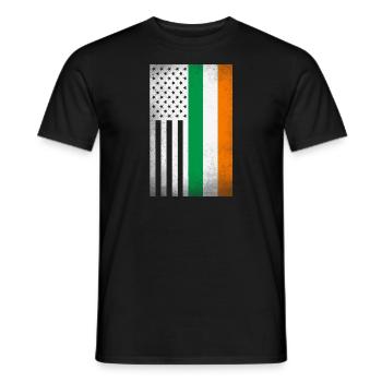 Irland Design für stolze irische Amerikaner - Männer T-Shirt - Schwarz - Vorne - AI Model Male 178 light (178cm)