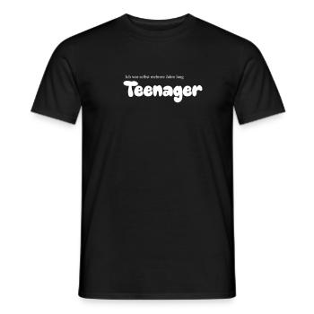 Teenager - Männer T-Shirt - Schwarz - Vorne - AI Model Male 178 light (178cm)