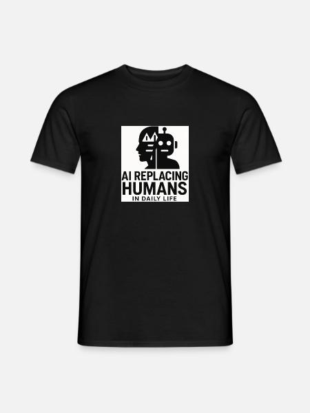 IA vs Humans2 - T-shirt homme - noir