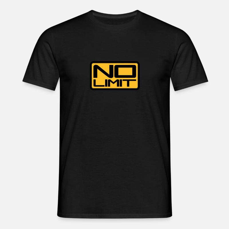 No Limit Shield - Männer T-Shirt - Schwarz