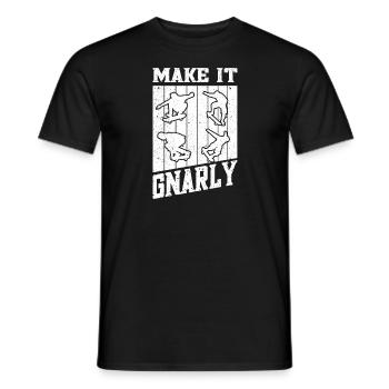 Art de skateboard pour garçons filles hommes cadeaux de skateboard - T-shirt homme - noir - Devant - AI Model Male 178 light (178cm)