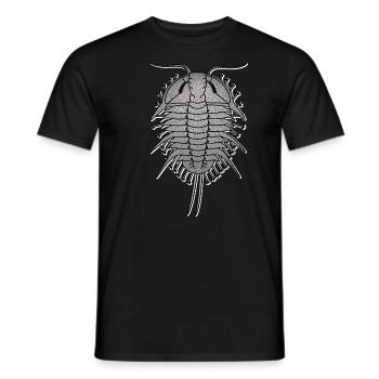 Trilobit Fossil Geologie Paläontologie Arthropode - Männer T-Shirt - Schwarz - Vorne - AI Model Male 178 light (178cm)