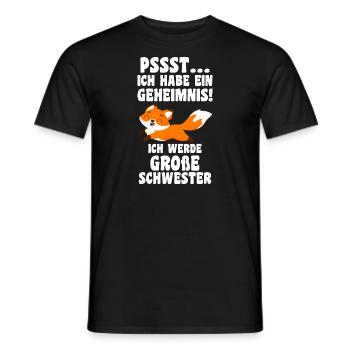 Schwestern Fuchs grosse Schwester Fuchs Geschenk - Männer T-Shirt - Schwarz - Vorne - AI Model Male 178 light (178cm)