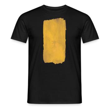 Fläche Gelb - Männer T-Shirt - Schwarz - Vorne - AI Model Male 178 light (178cm)