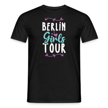 Berlin Girls Tour - Men's T-Shirt - black - Front - AI Model Male 178 light (178cm)