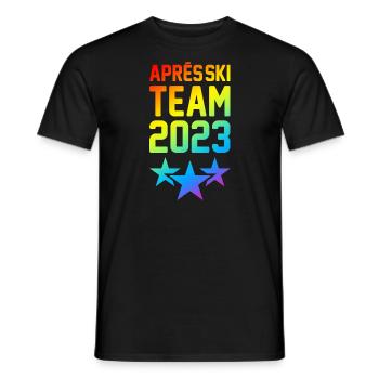 Après-ski 2023 - Men's T-Shirt - black - Front - AI Model Male 178 light (178cm)