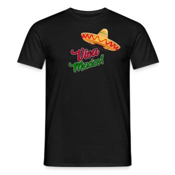 Viva Mexico - Fiesta Party - Männer T-Shirt - Schwarz - Vorne - AI Model Male 178 light (178cm)