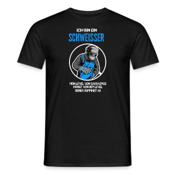 Schweißer Beruf Schweißerei Geschenk - Männer T-Shirt - Schwarz - Vorne - AI Model Male 178 light (178cm)