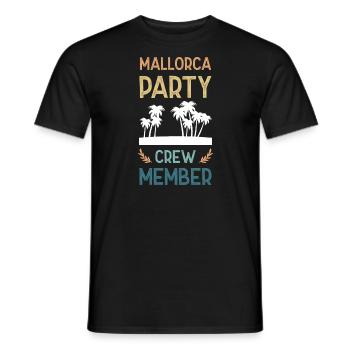 Mallorca Party Crew - Männer T-Shirt - Schwarz - Vorne - AI Model Male 178 light (178cm)
