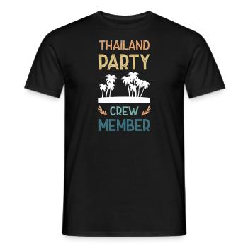 Thailand Party Crew - Männer T-Shirt - Schwarz - Vorne - AI Model Male 178 light (178cm)