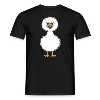 autruche - T-shirt homme - noir - Devant - AI Model Male 178 light (178cm)