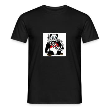 COOL PANDA - Männer T-Shirt - Schwarz - Vorne - AI Model Male 178 light (178cm)
