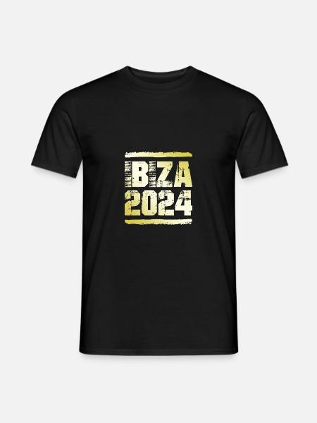 Ibiza 2024 Gold - Männer T-Shirt - Schwarz
