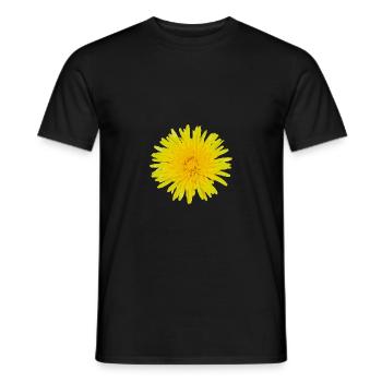 Dandelion flower bloom spring summer gift - Men's T-Shirt - black - Front - AI Model Male 178 light (178cm)