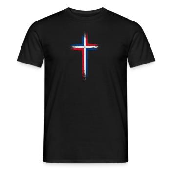 Dominican Republic Flag Dom Rep Flag Travel - Men's T-Shirt - black - Front - AI Model Male 178 light (178cm)