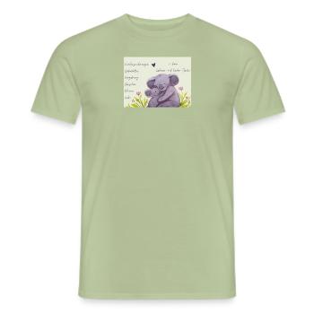 Muttertag - Männer T-Shirt - Sage - Vorne - AI Model Male 178 light (178cm)