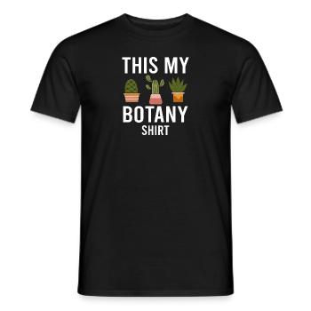 Botany Botanical Botanik Vintage Blumen Pflanzen - Männer T-Shirt - Schwarz - Vorne - AI Model Male 178 light (178cm)