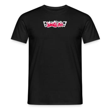 Junglist Party Rot, Junglist + Speaker + Crowd - Männer T-Shirt - Schwarz - Vorne - AI Model Male 178 light (178cm)