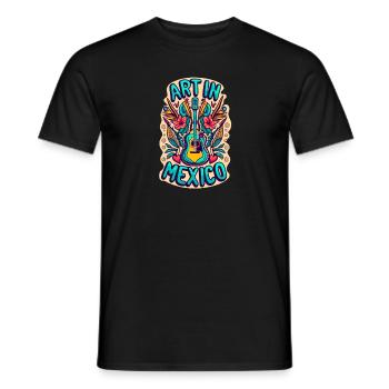 Kunst in Mexiko - Männer T-Shirt - Schwarz - Vorne - AI Model Male 178 light (178cm)