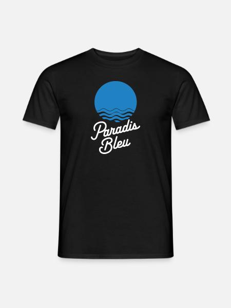 Paradis bleu - T-shirt homme - noir