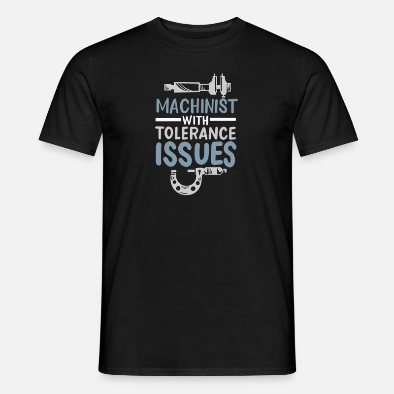 Machinist Mechanical Engineer Gift - Men's T-shirt - black