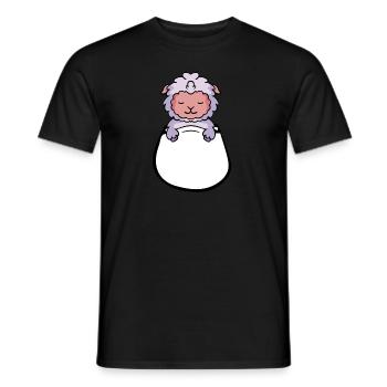 Baby Sheep - Männer T-Shirt - Schwarz - Vorne - AI Model Male 178 light (178cm)