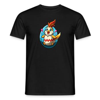Happy Easter - Easter Chicken - Easter Egg - Gift - Men's T-Shirt - black - Front - AI Model Male 178 light (178cm)