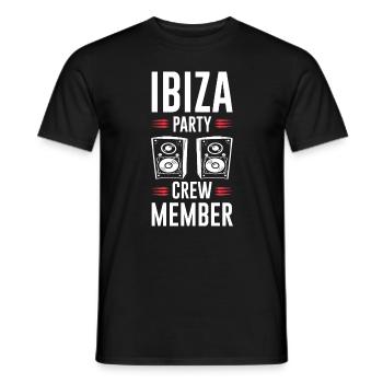 Ibiza Party Crew - Männer T-Shirt - Schwarz - Vorne - AI Model Male 178 light (178cm)