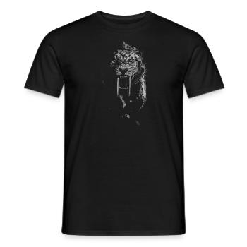 saber-toothed predatorbig cat tiger wildcat - Men's T-Shirt - black - Front - AI Model Male 178 light (178cm)