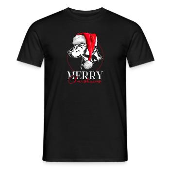 ALPINE BADGER HOUND Chien de Noël Wilsigns - T-shirt homme - noir - Devant - AI Model Male 178 light (178cm)