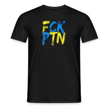 Ukraine - T-shirt homme - noir - Devant - AI Model Male 178 light (178cm)