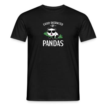 Panda Outfit Panda Bear Lover - T-shirt homme - noir - Devant - AI Model Male 178 light (178cm)