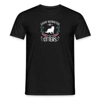 Tenue de loutre Amoureux de la loutre de mer - T-shirt homme - noir - Devant - AI Model Male 178 light (178cm)