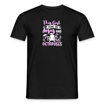 Octopus Outfit Octopus Octopus - T-shirt homme - noir - Devant - AI Model Male 178 light (178cm)
