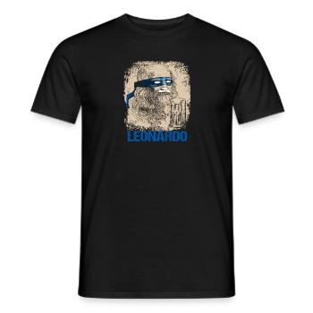 Leonardo - Männer T-Shirt - Schwarz - Vorne - AI Model Male 178 light (178cm)