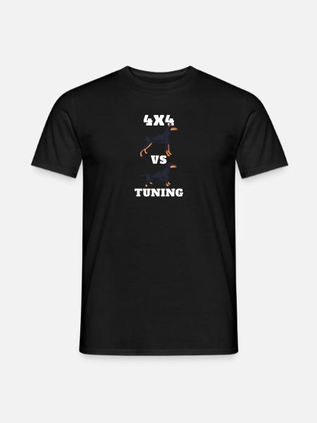 4x4 vs tuning - Männer T-Shirt - Schwarz