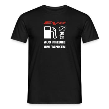 EVO aus Freude am Tanken - Männer T-Shirt - Schwarz - Vorne - AI Model Male 178 light (178cm)