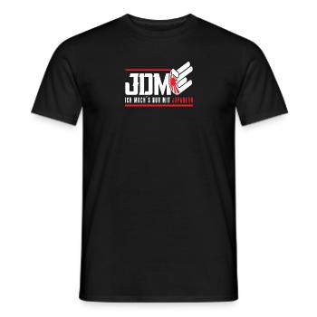 JDM Ich mach s nur mit Japanern - Männer T-Shirt - Schwarz - Vorne - AI Model Male 178 light (178cm)