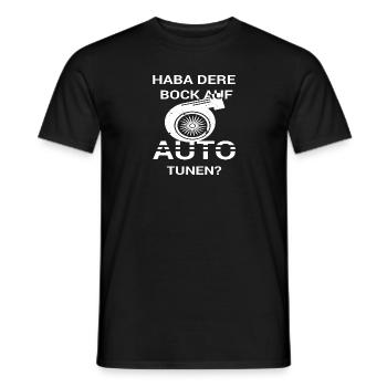 Haba dere bock auf Auto tunen - Männer T-Shirt - Schwarz - Vorne - AI Model Male 178 light (178cm)