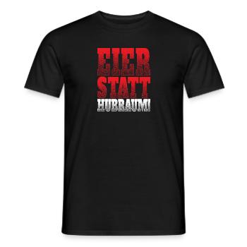 Eier statt Hubraum - Männer T-Shirt - Schwarz - Vorne - AI Model Male 178 light (178cm)