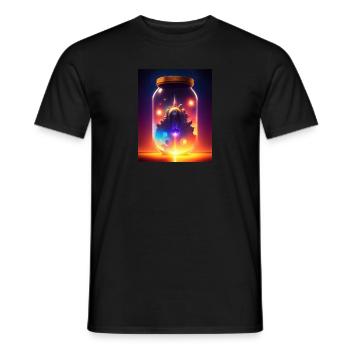 Un monde dans une bouteille - T-shirt homme - noir - Devant - AI Model Male 178 light (178cm)