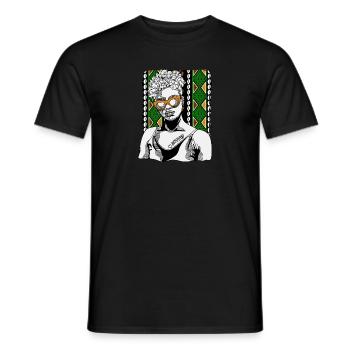 Femme avec tatouage Afrotrap - T-shirt homme - noir - Devant - AI Model Male 178 light (178cm)