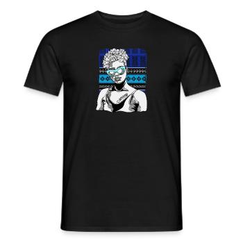 Femme avec tatouage Afrotrap - T-shirt homme - noir - Devant - AI Model Male 178 light (178cm)