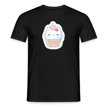Zauberhafte Katzen-Magie - Männer T-Shirt - Schwarz - Vorne - AI Model Male 178 light (178cm)