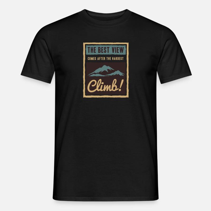 The most difficult climb - Men’s T-shirt - black