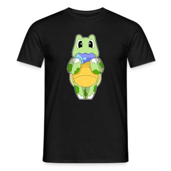 Poisson-tortue - T-shirt homme - noir - Devant - AI Model Male 178 light (178cm)