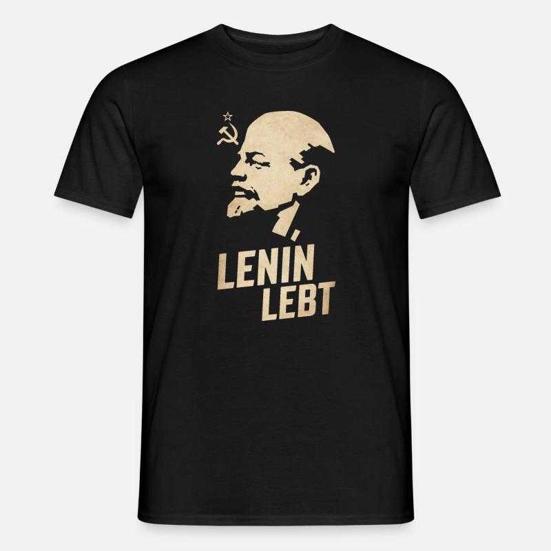Lenin Lebt - Männer T-Shirt - Schwarz