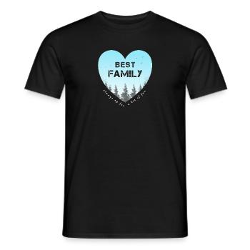 best family - Men's T-Shirt - black - Front - AI Model Male 178 light (178cm)