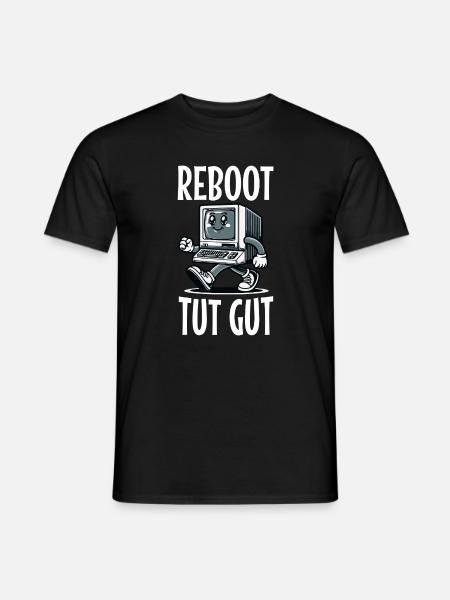 Reboot Tut Gut Administrator - Männer T-Shirt - Schwarz